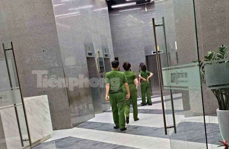 Công an xuất hiện ở tòa nhà có trụ sở công ty của Shark Bình